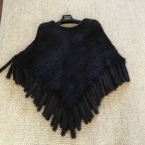 Fur cape Real Brown Mink  OS - fit sizes from S-L